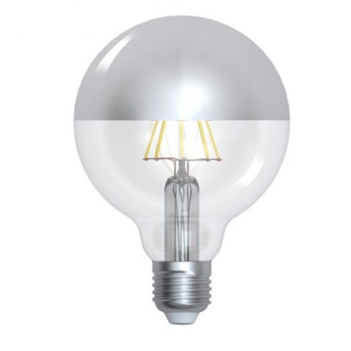 Ampoule LED filament 8W E27 (=69W) calotte argentée