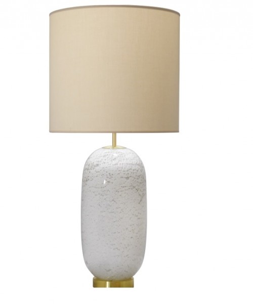 Lampe Ibiza en verre blanc H.75