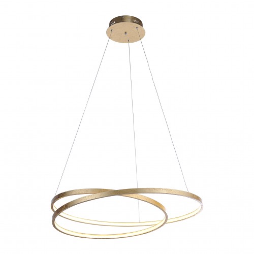 Suspension LED Roma 40W feuille d'or