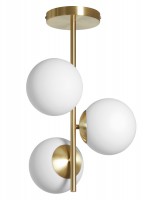 Jeancel Luminaire-MDC-Plafonnier Bulb 3L laiton doré