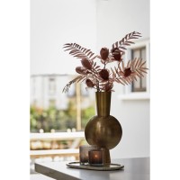 Jeancel Luminaire-Vase métal bronze veilli H.39