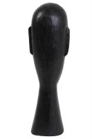 Jeancel-Luminaires-Statue Figurine bois noir H.52