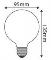 Ampoule LED Globe D.95 4W ambrée