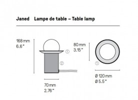 Lampe à poser Janed - CVL Contract