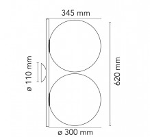 jeancel-flos-applique-plafonnier-ic-w2-double-dimensions