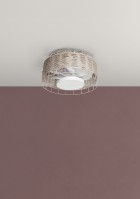 Ventilateur de plafond Mara rotin blanc avec télécommande