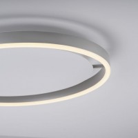 Plafonnier LED Cercle lumineux - nickel