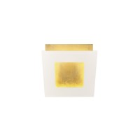 Jeancel Luminaire-Mantra-Applique Dalia blanc et or
