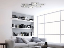 Applique / Plafonnier Karree 4 x LED Nacré - Titan