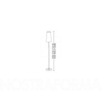 Lampadaire télescopique fumé mat (ABJ D.18 cm)