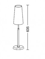 Lampe à poser 75W laiton (ABJ D.15 en option)