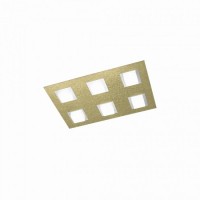 Plafonnier Led Basic 6x520lm Laiton mat