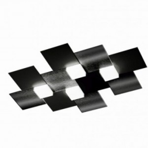 Plafonnier Creo 4x680lm noir brillant