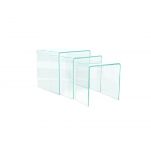 Tables gigognes verre cristallin