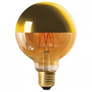Ampoule LED filament 8W E27 (=69W) calotte dorée