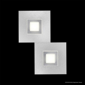 Applique / Plafonnier KARREE 2 x LED Nacré - Titan