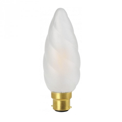 Ampoule flamme Géante LED B22 4W torsadée 