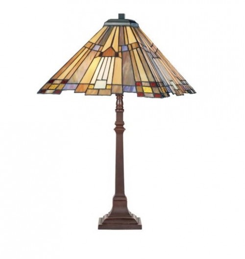 Lampe à poser Tiffany Square - H:62 cm