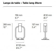 Lampe à poser Led Storm CVL Luminaires 