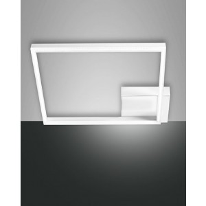 Plafonnier LED décentré Bard blanc