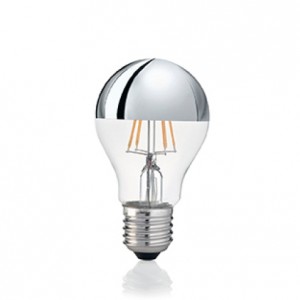 Ampoule LED 8W E27 Goccia - calotte chromée