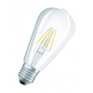 Ampoule claire LED Edison E27 4.5W (=40W) 470 LM - 2700K