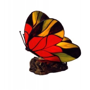 Lampe à poser Tiffany Papillon - H:17cm